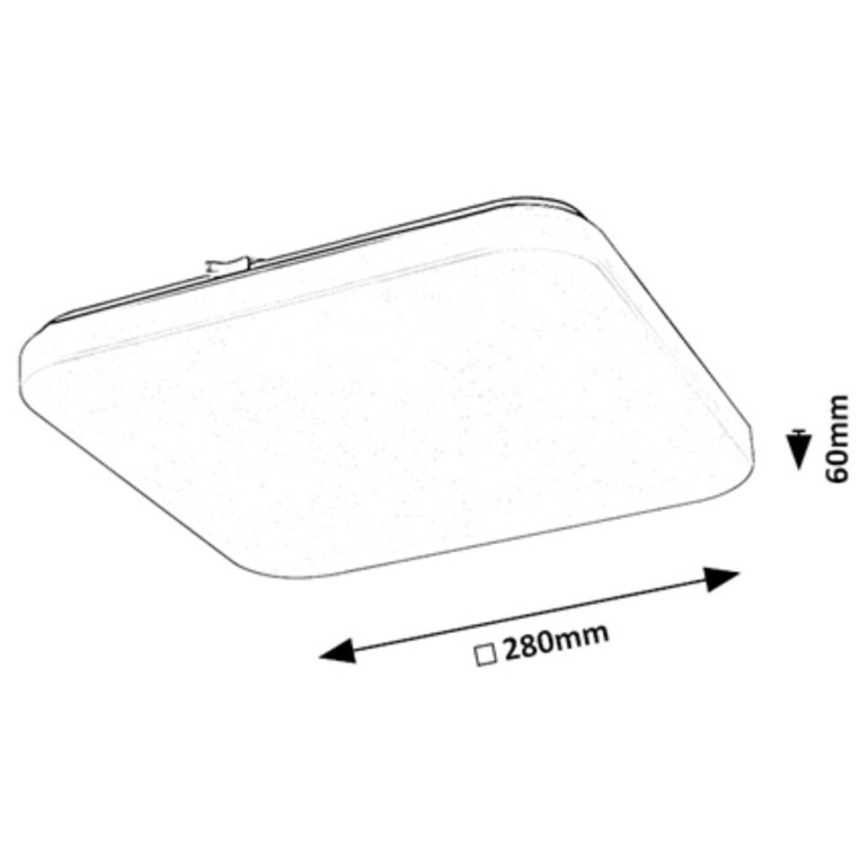 Rabalux - LED mennyezeti lámpa LED/12W/230V 3000K 28x28 cm