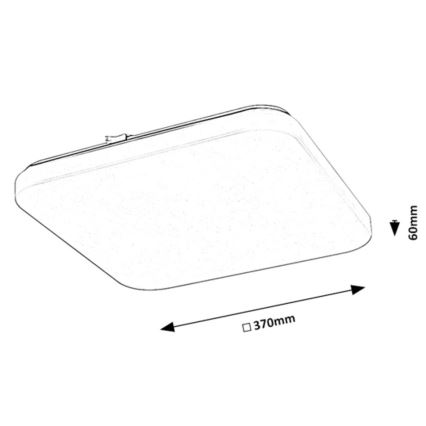 Rabalux - LED mennyezeti lámpa LED/24W/230V 3000K 37x37 cm
