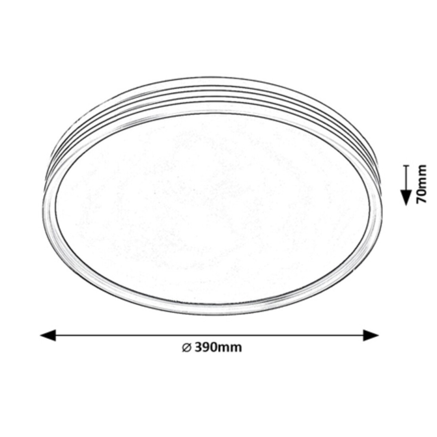 Rabalux - LED mennyezeti lámpatest LED/25 W/230 V 3000 K átm. 39 cm