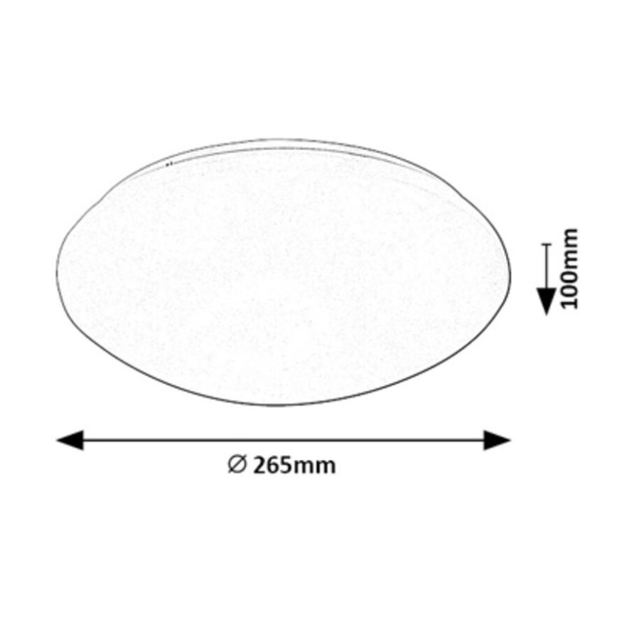 Rabalux - LED mennyezeti lámpa érzékelővel LED/12W/230V IP44 4000K átmérő 26,5 cm