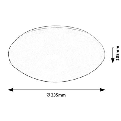 Rabalux - LED mennyezeti lámpa érzékelővel LED/18W/230V IP44 4000K átmérő 33,5 cm
