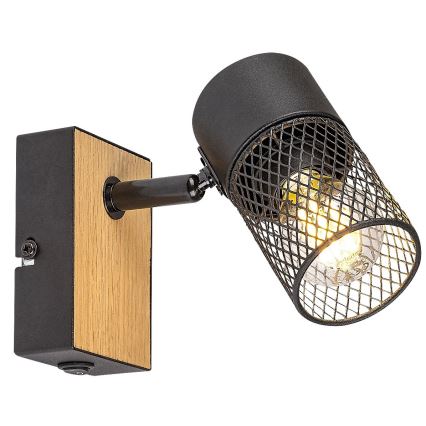 Rabalux - Fali spotlámpa 1xE14/40W/230V tölgy