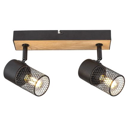 Rabalux - Spotlámpa 2xE14/40W/230V tölgy