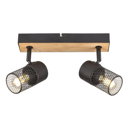 Rabalux - Spotlámpa 2xE14/40W/230V tölgy