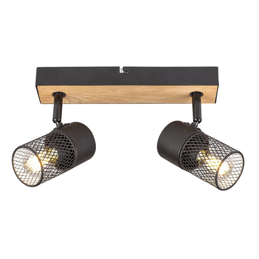 Rabalux - Spotlámpa 2xE14/40W/230V tölgy