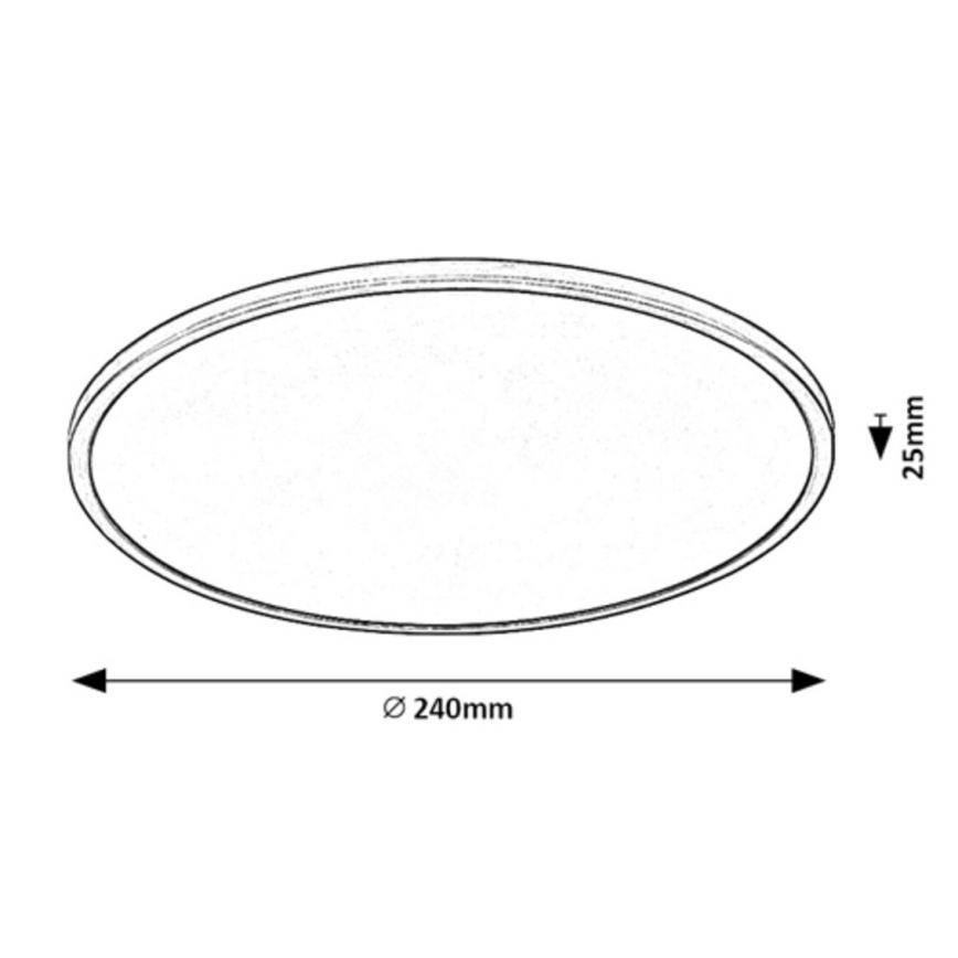Rabalux - LED Dimmelhető mennyezeti lámpa LED/15W/230V 3000K 24 cm