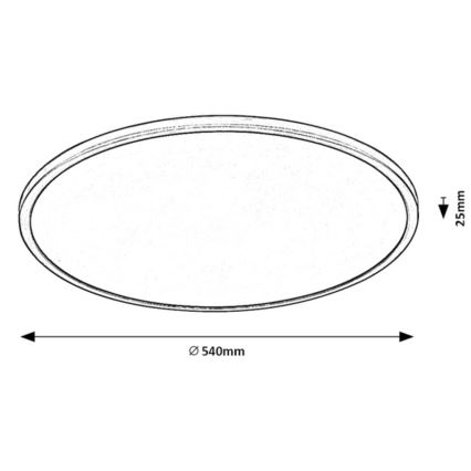 Rabalux - LED Dimmelhető mennyezeti lámpa LED/36W/230V 3000K 54 cm
