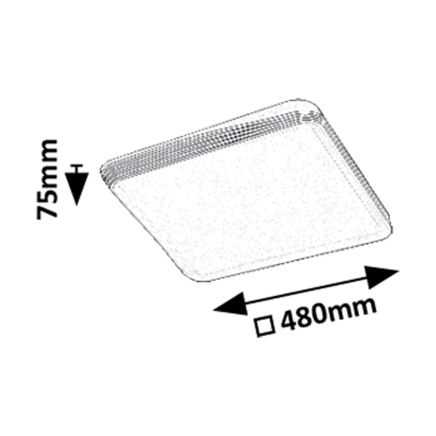 Rabalux - LED mennyezeti lámpatest LED/40W/230V 3000K 48x48 cm