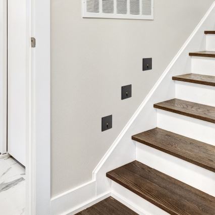 Rabalux - LED Lépcsőmegvilágító LED/3W/230V 3000K fekete