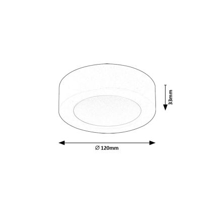 Rabalux - LED Mennyezeti lámpa LED/7W/230V 3000K átm. 12 cm fehér