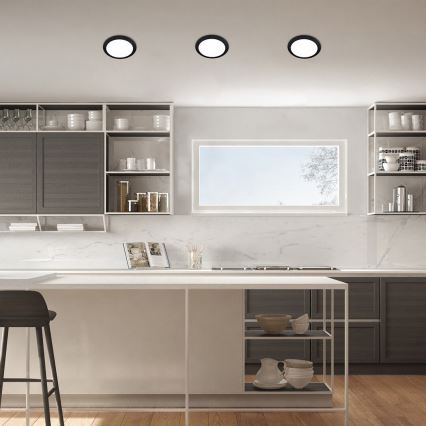 Rabalux - LED Beépíthető lámpa LED/6W/230V 3000K átm. 12 cm fekete