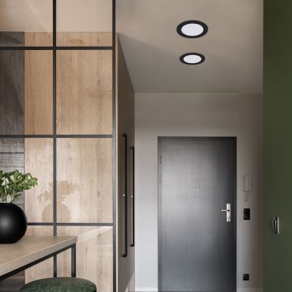 Rabalux - LED Beépíthető lámpa LED/12W/230V átm. 17 cm fekete