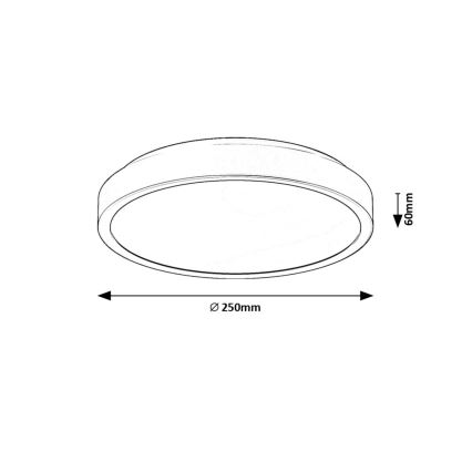 Rabalux - LED Fürdőszobai mennyezeti lámpa LED/18W/230V IP44 4000K átm. 25 cm fehér