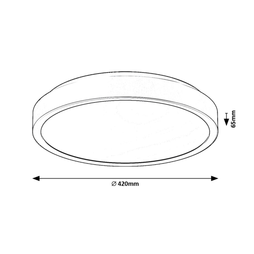 Rabalux - LED Fürdőszobai mennyezeti lámpa LED/48W/230V IP44 4000K átm. 42 cm fehér