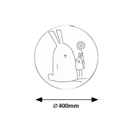 Rabalux - Gyerekszobai mennyezeti lámpa 2xE27/60W/230V átm. 40 cm