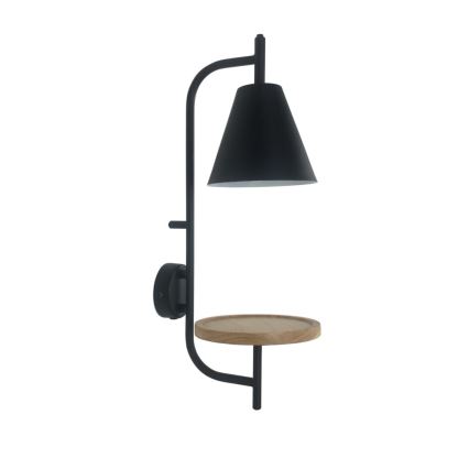 Rabalux - Fali lámpa polccal 1xE27/15W/230V bükkfa