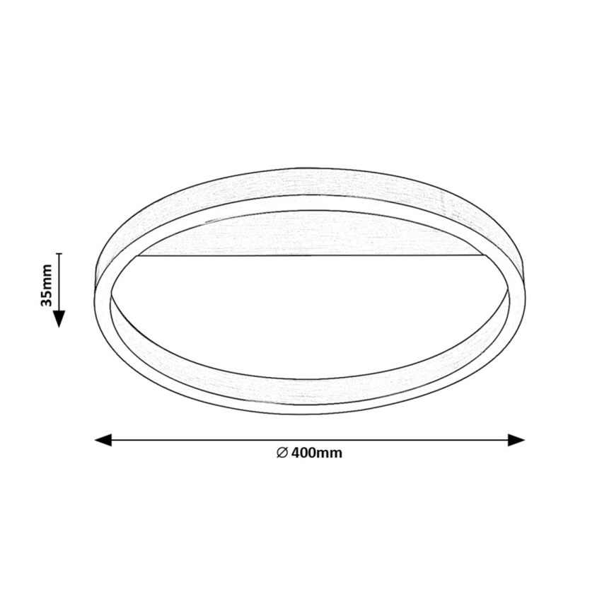 Rabalux - LED mennyezeti lámpatest LED/20W/230V matt króm, átmérő 40 cm