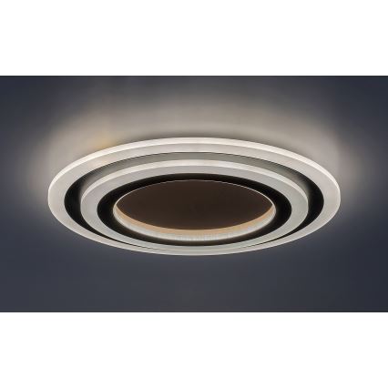 Rabalux - LED dimmelhető mennyezeti lámpatest LED/56W/230V 3000/4000/6000K matt króm/fekete + távirányító átm. 45 cm