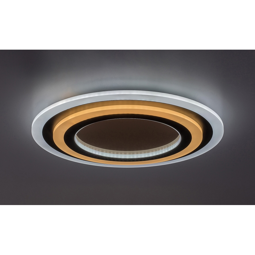 Rabalux - LED dimmelhető mennyezeti lámpatest LED/56W/230V 3000/4000/6000K matt króm/fekete + távirányító átm. 45 cm