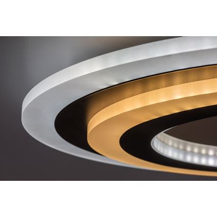 Rabalux - LED dimmelhető mennyezeti lámpatest LED/56W/230V 3000/4000/6000K matt króm/fekete + távirányító átm. 45 cm