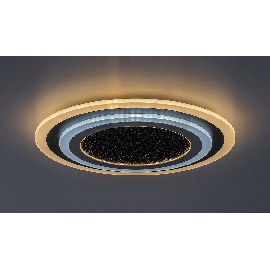Rabalux - LED dimmelhető mennyezeti lámpatest LED/56W/230V 3000/4000/6000K fekete + távirányító átm. 45 cm