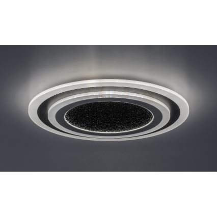 Rabalux - LED dimmelhető mennyezeti lámpatest LED/56W/230V 3000/4000/6000K fekete + távirányító átm. 45 cm