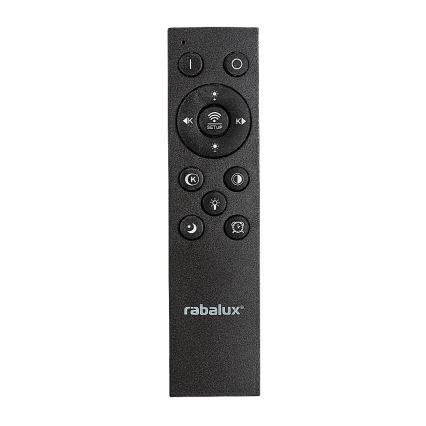 Rabalux - LED dimmelhető mennyezeti lámpatest LED/56W/230V 3000/4000/6000K fekete + távirányító átm. 45 cm