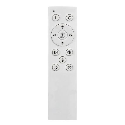 Rabalux - Dimmelhető LED mennyezeti lámpa LED/60W/230V 3000/4000/6000K matt króm/fekete + távirányító 48x48 cm