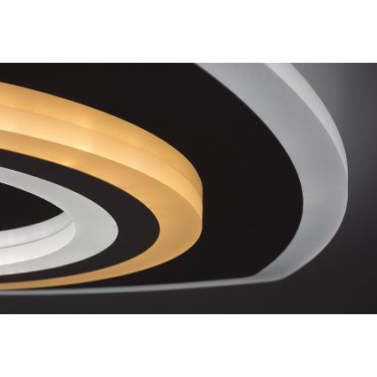 Rabalux - Dimmelhető LED mennyezeti lámpa LED/60W/230V 3000/4000/6000K matt króm + távirányító 48x48 cm