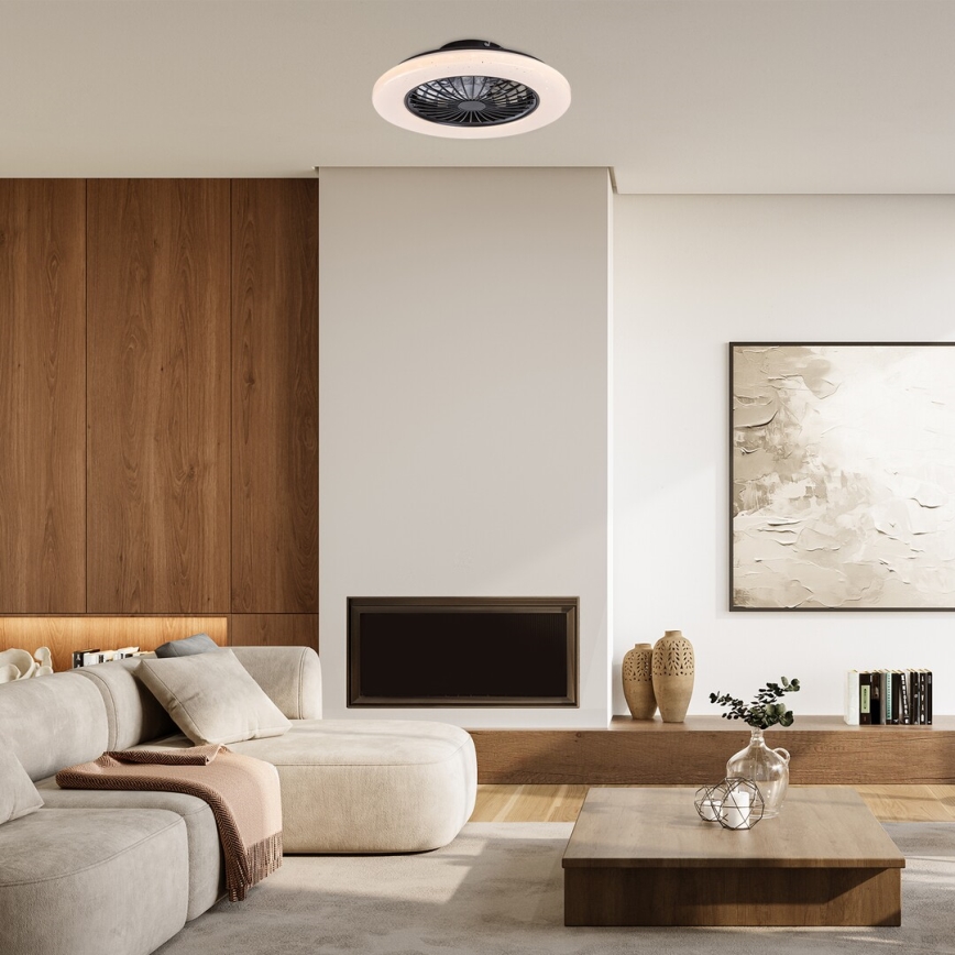 Rabalux - LED dimmelhető mennyezeti lámpa ventilátorral LED/48W/230V 3000-6500K + távirányító