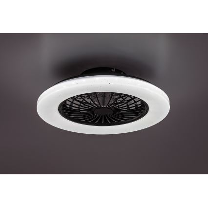 Rabalux - LED dimmelhető mennyezeti lámpa ventilátorral LED/48W/230V 3000-6500K + távirányító