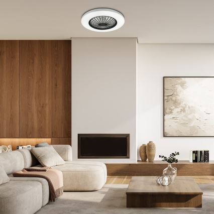 Rabalux - LED dimmelhető mennyezeti lámpa ventilátorral LED/48W/230V 3000-6500K + távirányító