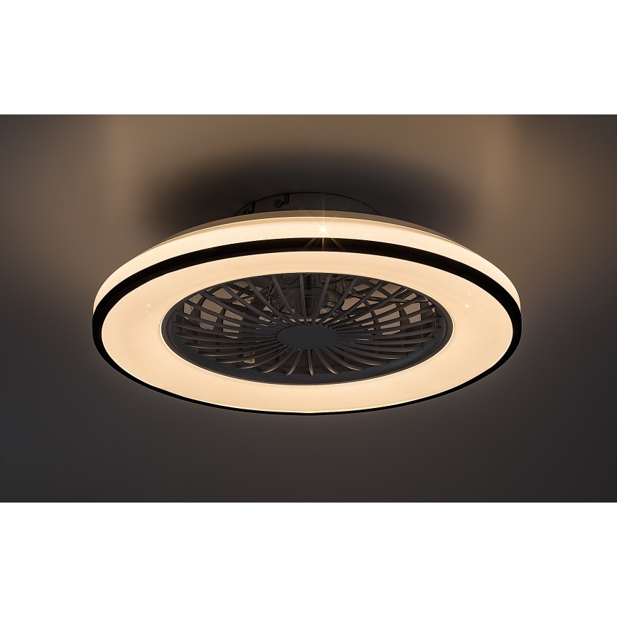 Rabalux - LED dimmelhető mennyezeti lámpa ventilátorral LED/48W/230V 3000-6500K + távirányító