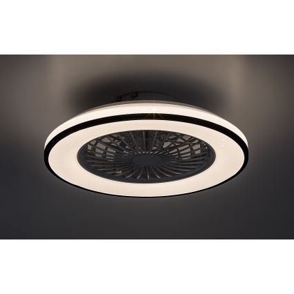 Rabalux - LED dimmelhető mennyezeti lámpa ventilátorral LED/48W/230V 3000-6500K + távirányító