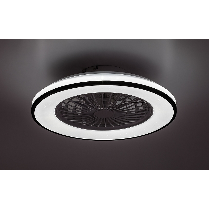 Rabalux - LED dimmelhető mennyezeti lámpa ventilátorral LED/48W/230V 3000-6500K + távirányító