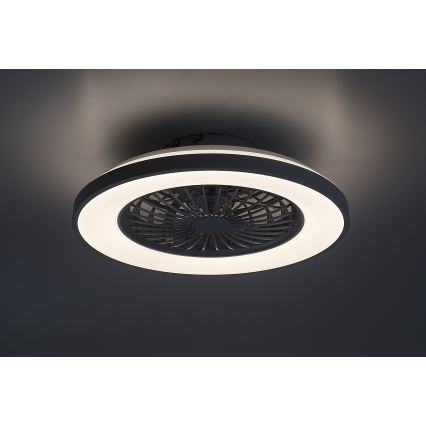 Rabalux - LED dimmelhető mennyezeti lámpa ventilátorral LED/48W/230V 3000-6500K + távirányító