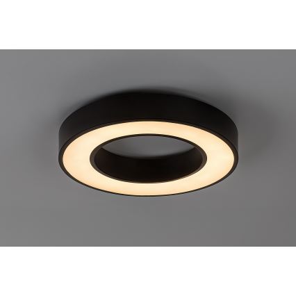 Rabalux - Fényerőszabályozható mennyezeti LED lámpa LED/45W/230V 3000–6500K átm. 60 cm fekete + távirányító