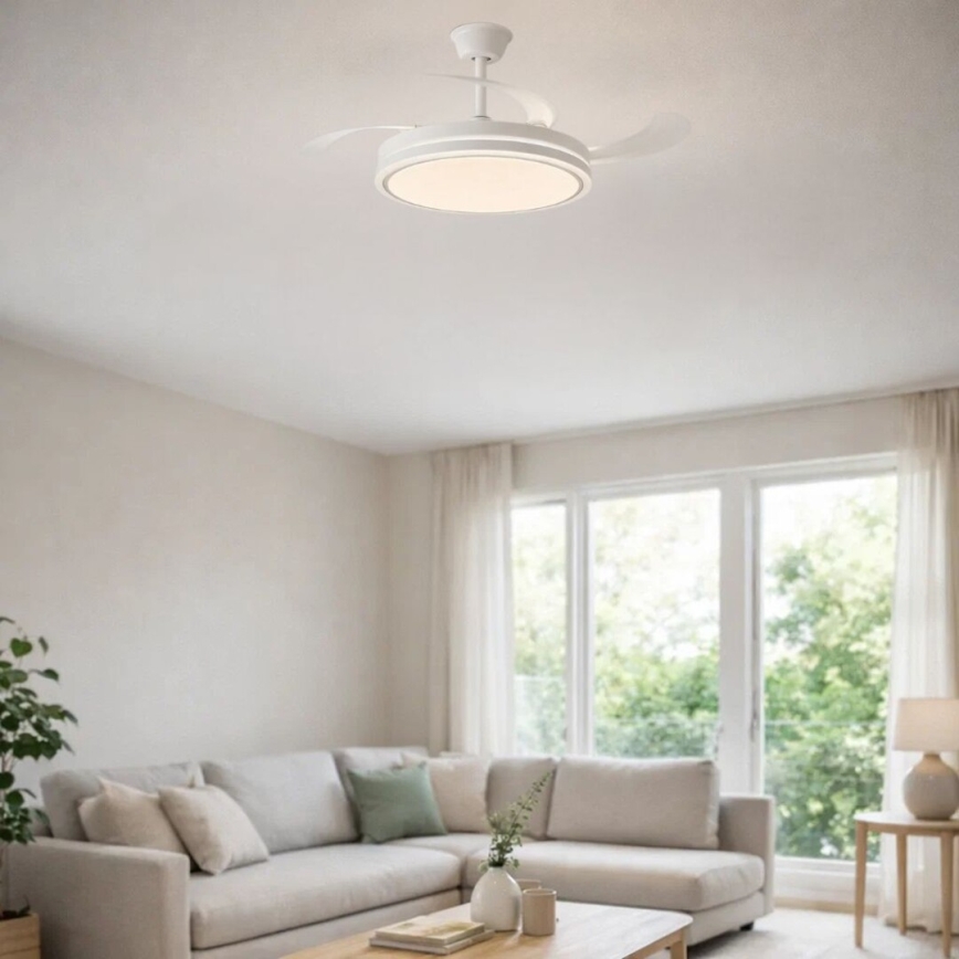 Rabalux - LED dimmelhető mennyezeti lámpa ventilátorral LED/60W/230V 3000-6500K + távirányító