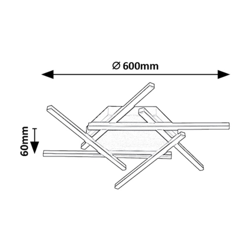 Rabalux - LED Felületre szerelhető csillár LED/40W/230V 3000K