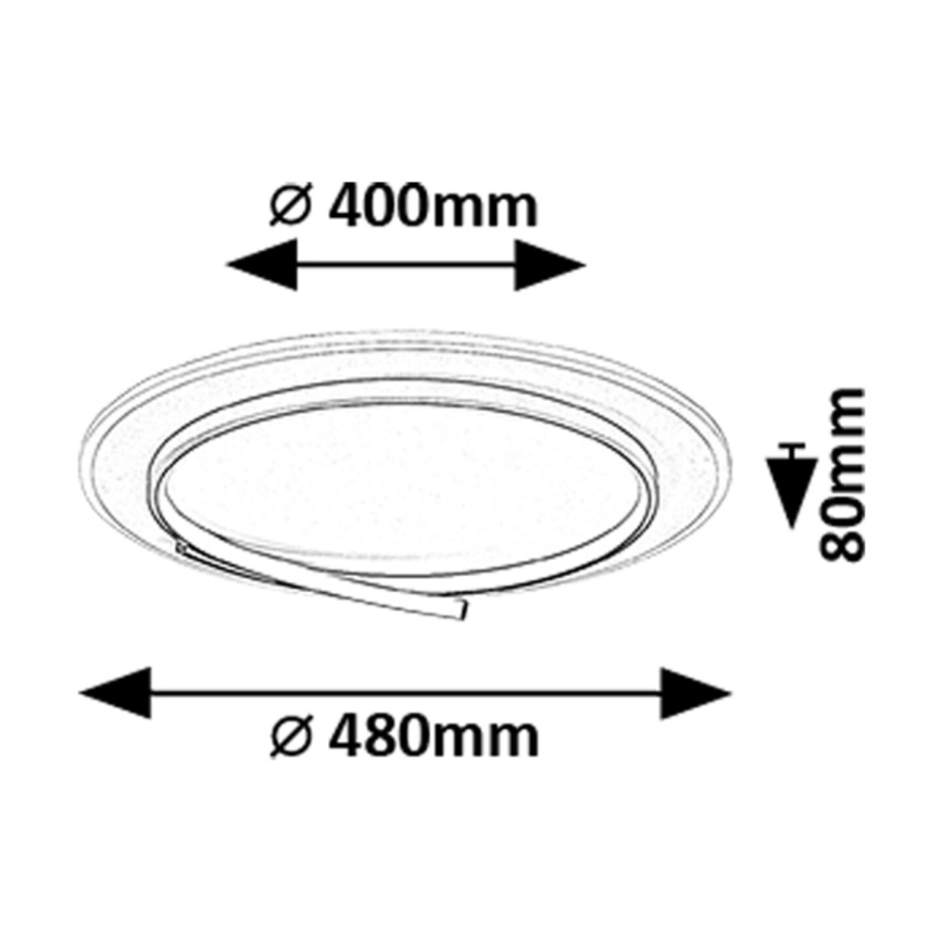 Rabalux - LED mennyezeti lámpa LED/40W/230V 4000K átm. 48 cm