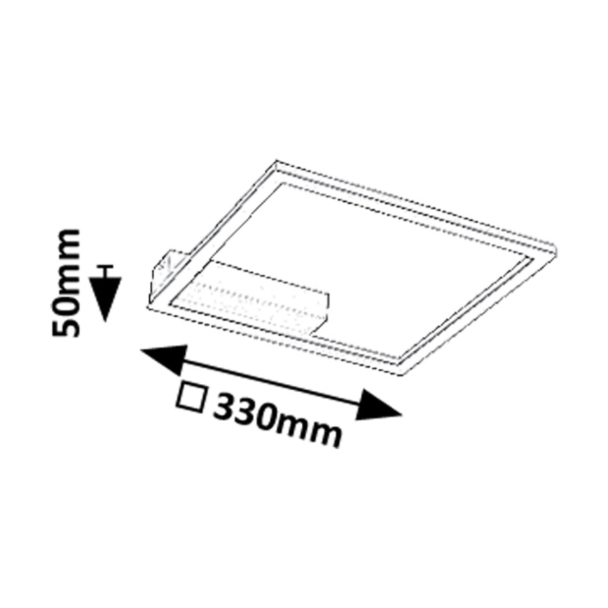 Rabalux - LED mennyezeti lámpatest LED/24W/230V 3000K 33x33 cm