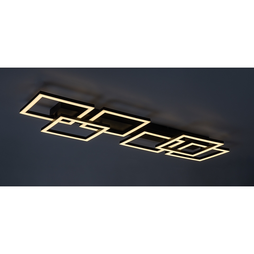 Rabalux - LED dimmelhető mennyezeti lámpatest LED/40W/230V 3000-6500K 33x100 cm fekete + távirányító