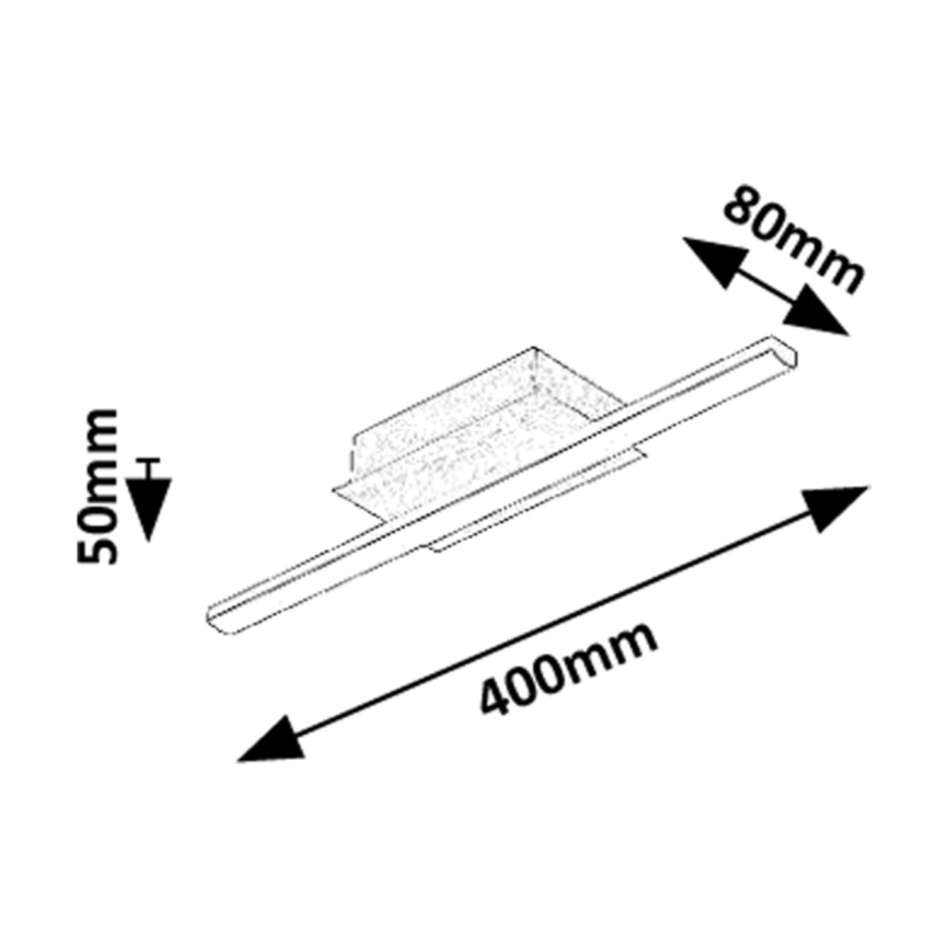 Rabalux - LED mennyezeti lámpatest LED/8W/230V 4000K 8x40 cm
