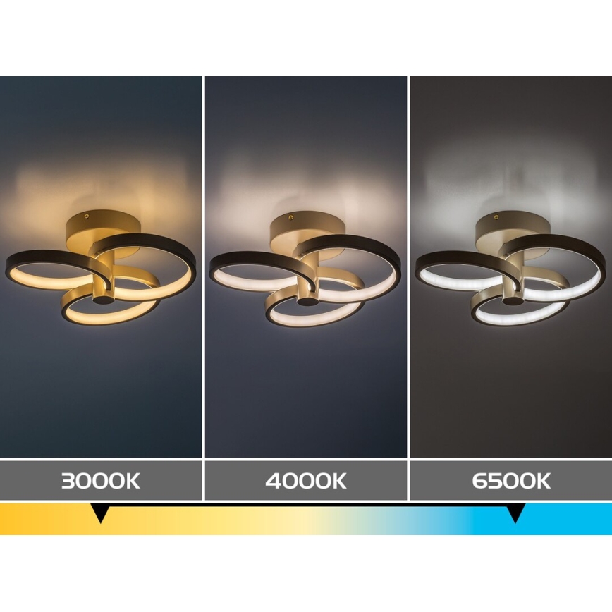 Rabalux - LED dimmelhető mennyezeti lámpatest LED/32W/230V 3000-6500K átm. 31 cm bézs + távirányító
