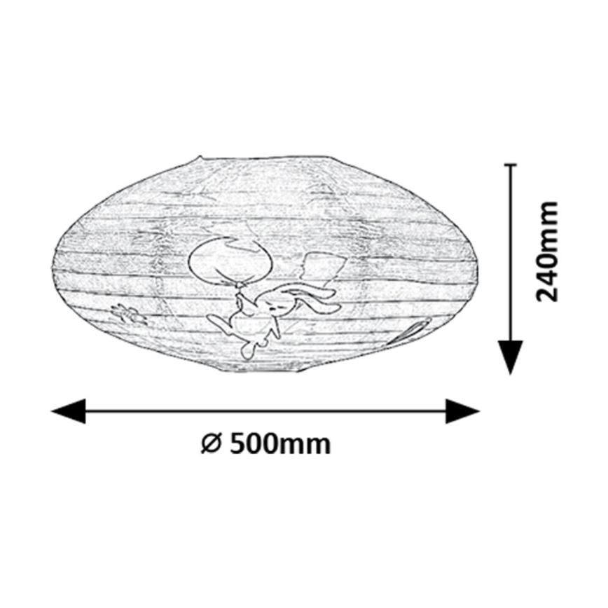 Rabalux - Gyermek lámpabúra csillárhoz max. 40W átm. 50 cm