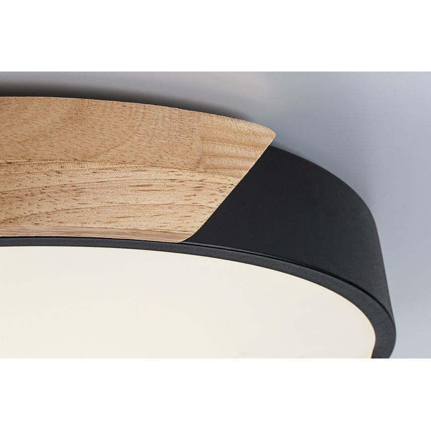 Rabalux - LED mennyezeti lámpatest LED/24W/230V 4000K fekete/tölgy átm. 41 cm
