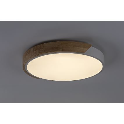 Rabalux - LED mennyezeti lámpa LED/24W/230V 3000K fehér/tölgy átm. 41 cm