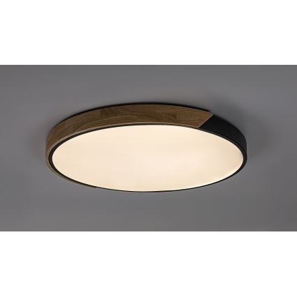 Rabalux - LED mennyezeti lámpa LED/42W/230V 3000/4000/6500K fekete/tölgy átm. 61 cm