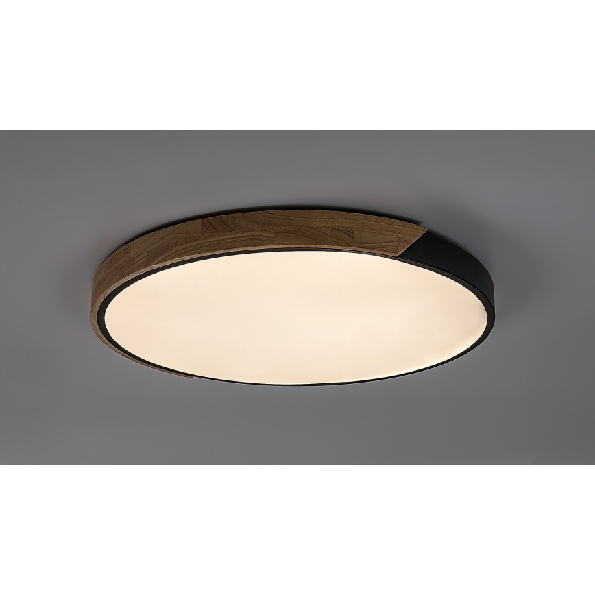 Rabalux - LED mennyezeti lámpa LED/42W/230V 3000/4000/6500K fekete/tölgy átm. 61 cm