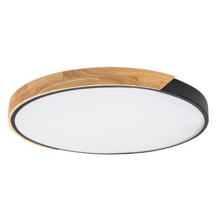 Rabalux - LED mennyezeti lámpa LED/42W/230V 3000/4000/6500K fekete/tölgy átm. 61 cm